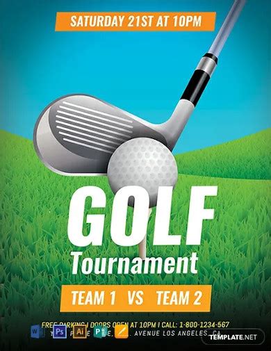 golf tournament flyers for microsoft word.